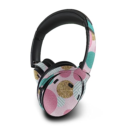 Image of MightySkins Glossy Glitter Skin Compatible with Bose QuietComfort 45 Headphones Golden Bubbles | Protective, Durable High-Gloss Glitter Finish | Easy to Apply | Made in The USA