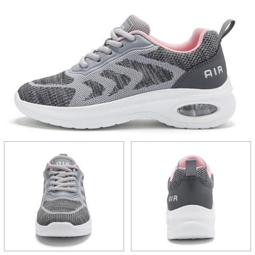 Mjxwem Womens Trainers with Arch Support Air Cushion Memory Foam Ladies Running Shoes - Image 3