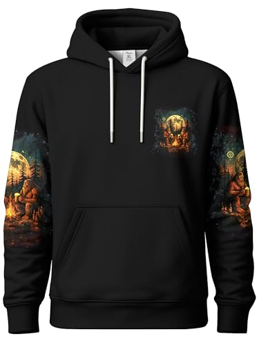 Image of PAGYMO Graphic Hoodies for Men Funny Novelty Pullover Hooded Sweatshirt | Funny 3D print, cool novelty design, colorful pattern, mens graphic pullover hoodie, sarcastic style, funky winter fashion