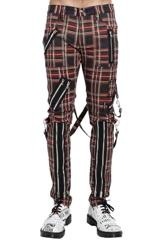 Amazon.com: Tripp Mens Bondage Punk Pants [Black Plaid] Gothic Emo