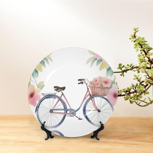 Platos decorativos temáticos de bicicleta como regalo de bodas y mudanzas 7