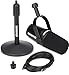 Shure MV7+ Hybrid Podcast Microphone with Adjustable Boom Arm Stand - USB & XLR Connectivity for Streaming, Recording, and Podcasting