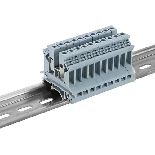 CYUaoao 6 Stück DIN-Schiene Schlitz Hutschiene10cm Aluminium DIN Schiene Montageschiene Hängeschiene Hängeschiene Schrank DIN-Schien Führungsschienen für Verteilerschrank Schaltschrank Einbau