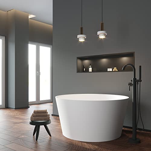 Dowell 078 48" Round Luxury Stone Resin FREE STANDING Bathtub White Modern Dowell 078 48" Round Luxury Stone Resin FREE STANDING Bathtub White Modern