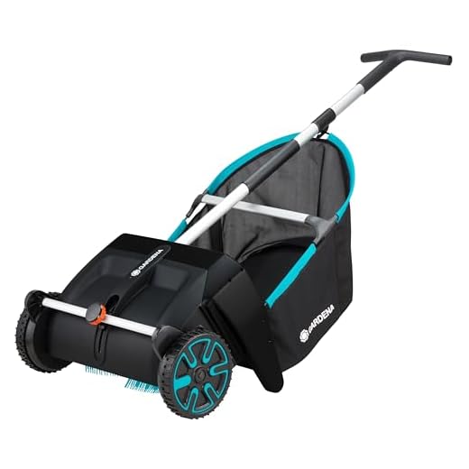 Can a lawn sweeper pick up acorns GARDENA Lawn and Leaf Collector