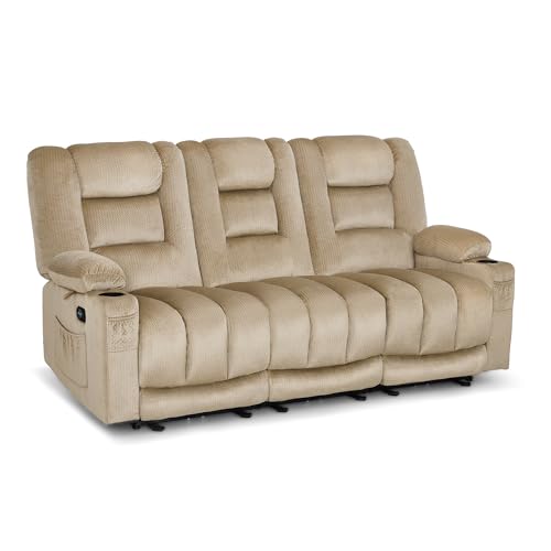MCombo Zero Gravity Power Reclining Sofa Heat and Vibration