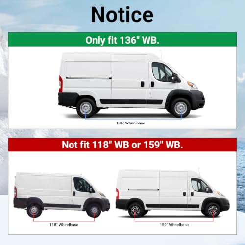 Image of powoq Cargo Mat Compatible with 2014-2025 Dodge Ram ProMaster 136''WB