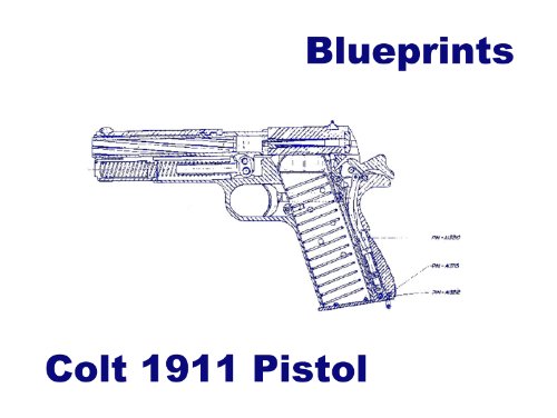 Colt 1911 Pistol Blueprints PLUS parts diagram PLUS, a photographic gun disassembly guide