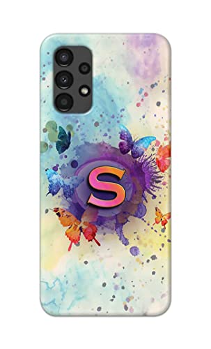 Image of PRINTFIDAA� Printed Hard Back Cover Case for Samsung Galaxy A13 4G Back Cover (Alphabet S) -2808