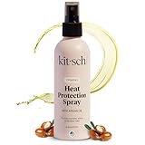 Kitsch Heat Protection Spray for Hair – Heat Protectant for Hair with Argan Oil – Styling Hair Spray for Frizz Control, Shine & Damage Protection – Protects Strands | Ideal Gifts for Women – 6.8oz