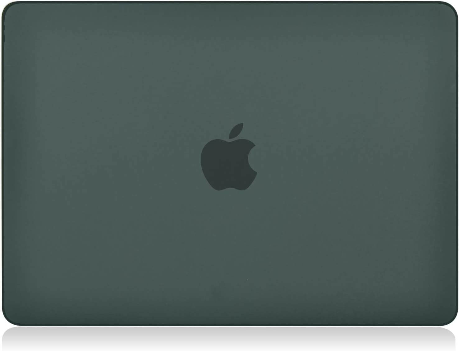 UESWILL Compatible with MacBook Air 13 inch M4 M3 M2 Case 2022 2023 2024 2025 Model A2681 A3113 A3240 Touch ID, Matte Hard Shell Case Cover for MacBook Air 13.6 + Microfiber Cloth, Midnight Green - Image 3