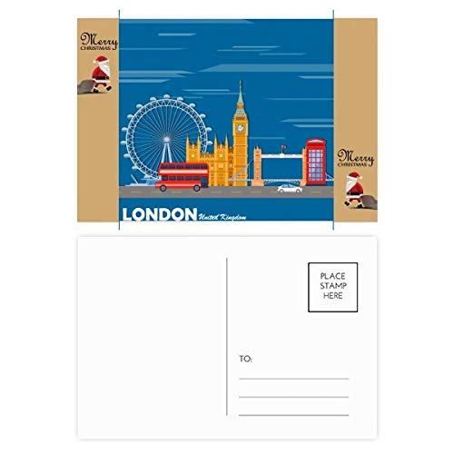 Cartes postales London Eye pour correspondre en hiver en famille