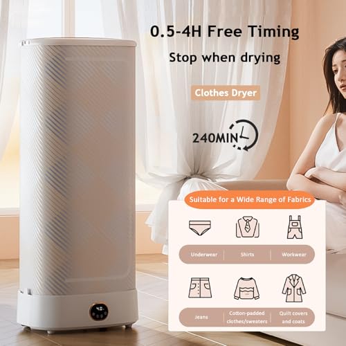 Sèche-linge portable pliable avec repassage à vapeur intelligent - 6