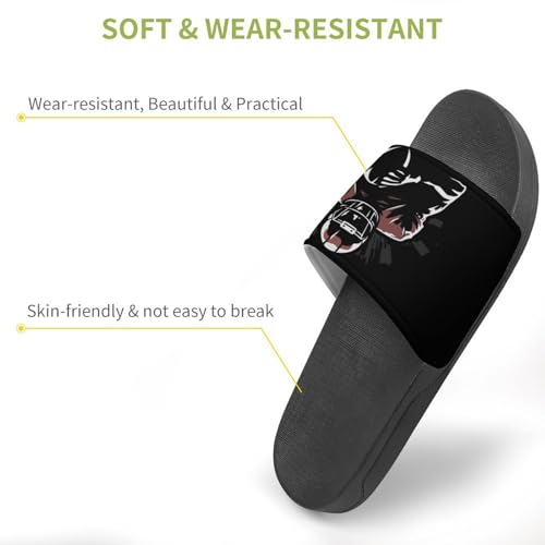 American Football Player PVC Slippers Sandals for Women Men Open Toe Soft Cushioned Non-Slip Sandal for Indoor Outdoor3