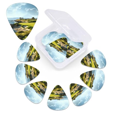 Seaside Golf Course �M�^�[�s�b�N 12�� - 3�̈قȂ�����̃x�[�X�s�b�N �I�[�K�i�C�U�[�{�b�N�X�t�� ���ۃA�[�g �s�N�`���[ �G���L�M�^�[�p�v���N�g���� �E�N�����t�� 0.46mm�A0.71mm�A0.96mm