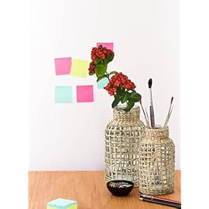 Serene Spaces Living Set of 6 Large Rattan Wrapped Glass Bottle Vase, Farmhouse Vase for Dried, Fresh, Faux Plants, Table Centerpiece for Wedding, Living Room, Office, 7.25" Diameter & 12.5" Tall Serene Spaces Living Set of 6 Large Rattan Wrapped Glass Bottle Vase Farmhouse Vase for Dried Fresh Faux Plants Table Centerpiece for Wedding Living Room Office 725 Diameter 125 Tall