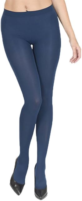 Women's Wardrobe 60 Denier Thick Opaque Tights Amazing Quality Navy Extra Large