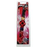  Miraculous Pulsera ANTIMOSQUITOS DE CITRONELA Ladybug con 2 RECAMBIOS Y UN INTERCOMUNICADOR 3D