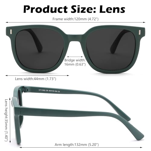 Pro Acme Polarized Kids Sunglasses Girls Boys,TPEE Rubber Flexible Square Shades Toddler Age 3-104