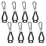 Conception Ergonomique et Sécurisée : Les pinces à gant sont conçues avec des nervures antidérapantes et des dents de verrouillage qui augmentent la friction et garantissent un maintien ferme et sécurisé des gants. Cette conception assure que vos gants restent en place et vous protège en cas de mouvement brusque ou d'accident, offrant une meilleure sécurité lors de l'utilisation.