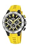 Festina Unisex Erwachsene Chronograph Quarz Uhr mit Silikon Armband F20450/1