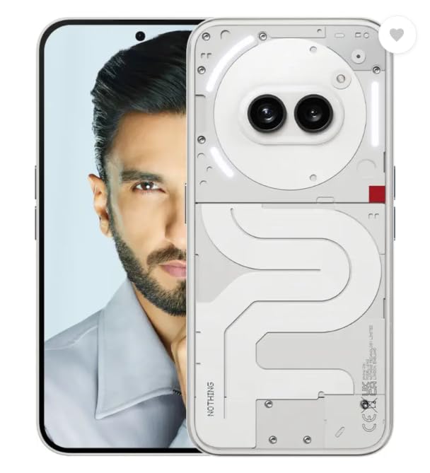 Nothing Phone (2a) 5G (White, 8GB RAM, 128GB Storage) | Up