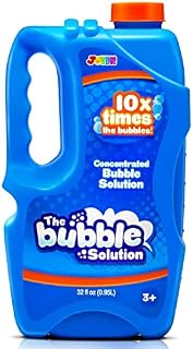 JOYIN Toy 0.95 Litre CONCENTRATED Bubble Solution Refill (up to 9.5 Litre) Premium BIG Bubble Mixture for Bubble Machine, Easter, Summer