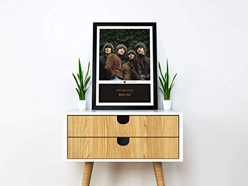 The Beatles – Rubber Soul – Impression d’art / Poster de musique dans le style de couverture de livre classique de… - Les Beatles, Paul McCartney, John Lennon, RIngo Starr, George Harrison The Beatles – Rubber Soul – Impression d'art / Poster de musique dans le style de couverture de livre classique de… – Image 3