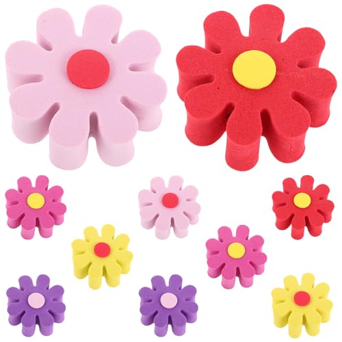 Flores artificiales para antena de coche y adorno exterior superior automotriz en 10 piezas