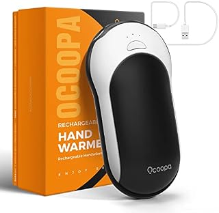 OCOOPA Quick Charge Hand Warmers, Power Delivery 10000 mAh USB C Electric Hand Warmer Rechargeable Power Bank, 15hrs Long Lasting, 3 Heat Levels, Perfect for Outdoors, Great Gift Women Men