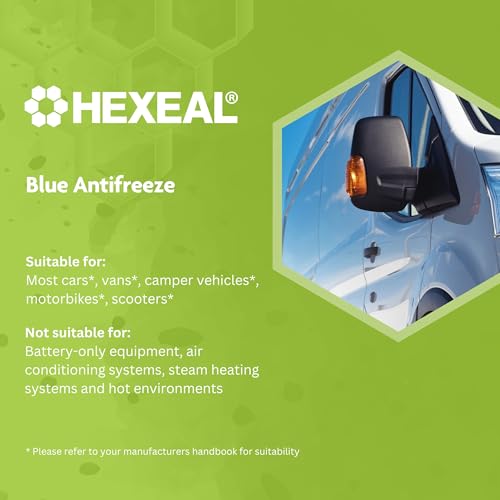Hexeal Blue Antifreeze 1L – 1L of High Concentrate Long Life Engine Coolant & Antifreeze for Cars & Vans – Summer & Winter – All Year Freeze Protection to -37 Degrees Celsius - Image 7