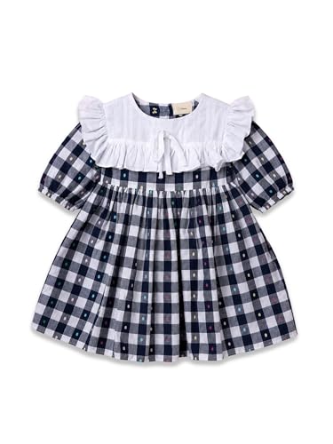 Image of Kidbea Girls Cotton Dresses | Stylish Printed & Checked Frocks | Party, Casual Summer Dress Collection for Kids