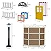 SAIBURAZ 90 Piece Windows,Doors, Fences Building Block Parts Toy Gift for Kids Boys Girls Age 6+ Kit Fit with Major Brands Children Gifts
