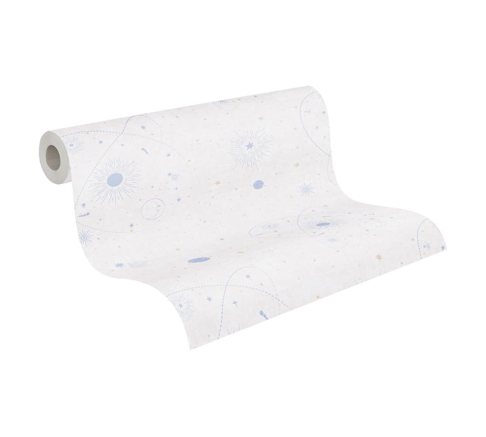 Papel pintado universo de fácil colocación contra manchas en cuartos infantiles 771311