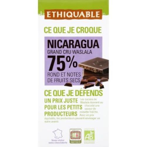 Chocolate Negro Grand Cru 75% orgánico y justo
