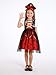 WonderBabe Girls Pirate Halloween Costume Buccaneer Dress kids Fncy Party Tulle Skirt Halloween Cosplay Party size 7-8