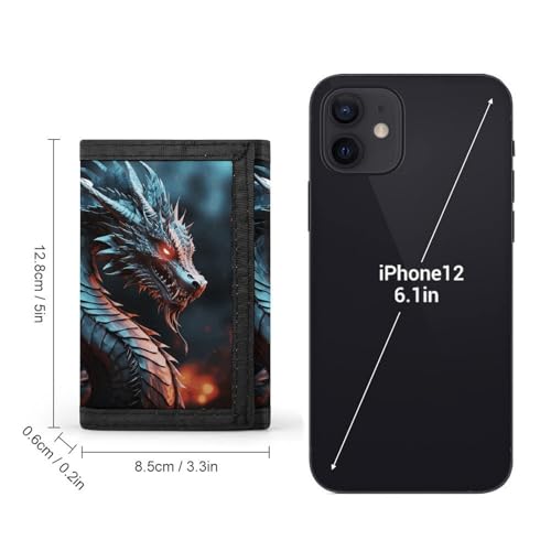 Dragon Trifold Wallet for Men - Money Clip Slim Wallets with Multiple Card Slots Minimalist Small Front Pocket Wallet for Everyday Carry2