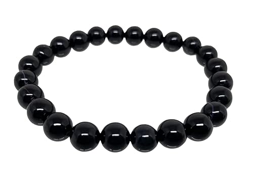 Soothing Crystal Bracelets For Women Men 8Mm Round Stone Beaded 7.5-Inch Stretch Chakra Bracelet For Healing Positivity Anxiety Gemstone Spiritual