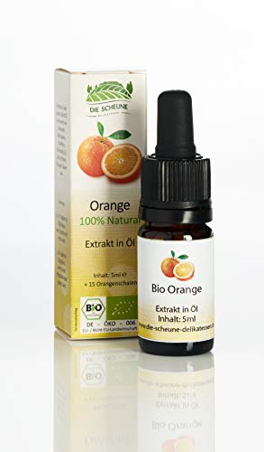 Die Scheune GmbH - Bio Orangen Aroma 100% natürlich (5ml) zuckerfrei entspricht etwa 15 Bio Orangenschalen; Bio-Kontrollstelle: DE-ÖKO-006 Cover