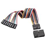 ELFJMZP 16-poliger auf 8x2-poliger Splitterkabeladapter Super-Micro-Server-Gehäuse-Frontplattenkabel-Verlängerungsadapter 22cm/8.8in