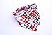 Valentine's Day Scrunchie Dog Bandana Perfect for Winter Season, Handmade Heart Print Elastic Pet Bandana, Love Day Photoshoot Props, Festive Dog Outfit (Hearts on Stripes, X-Large)