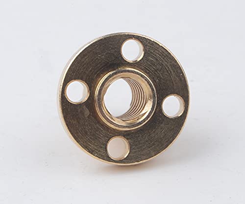Lysee 3D Printer Parts & Accessories - 3D Printer Parts T5 Lead Screw Length 100 150 200 250 300 350 mm Lead 2mm SS trapezoidal Screw with Brass Nylon nut - (Size: 350mm with Brass nut)