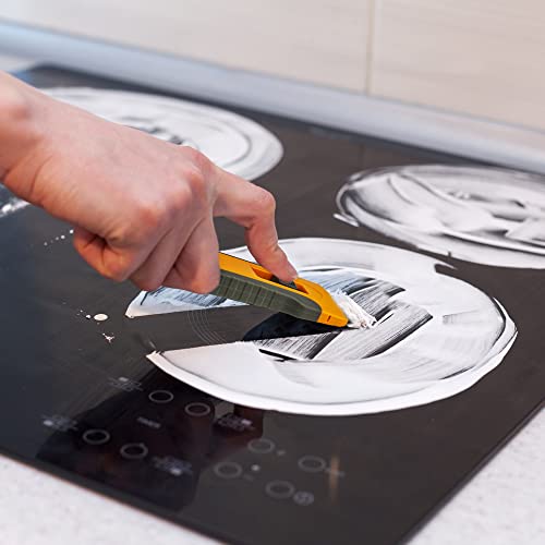 Razor Blade Scraper Tool With 15Pcs Extra Blades, Cleaning Razor Scraper For Glass, Glass Top Stove Scraper For Oven Door, Cooktop Scraper, Glass Scraper Cleaning Paint From Glass #TOP2