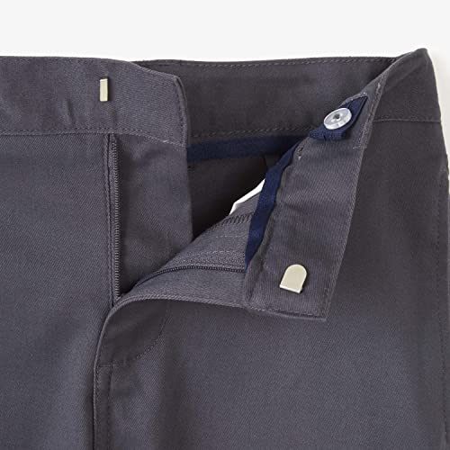 Image of French Toast Boys Flat Front Stretch Twill Shorts with Adjustable Waist in Standard and Extended Kids Sizes Navy, 6