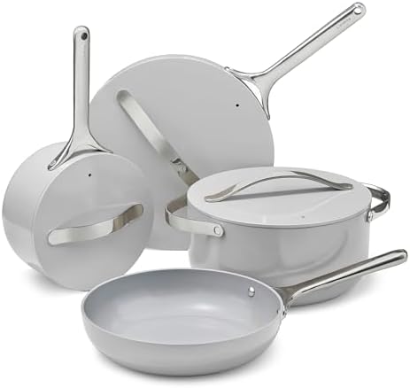 Caraway Non-stick Ceramic Cookware Set (12 Piece) Pots, Pans, Lid...