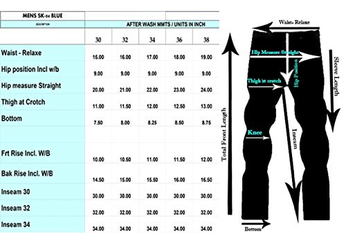 Skylinewears Men's Ripped Distressed Destroyed Straight Fit Leg Washed Denim Jeans Pants3