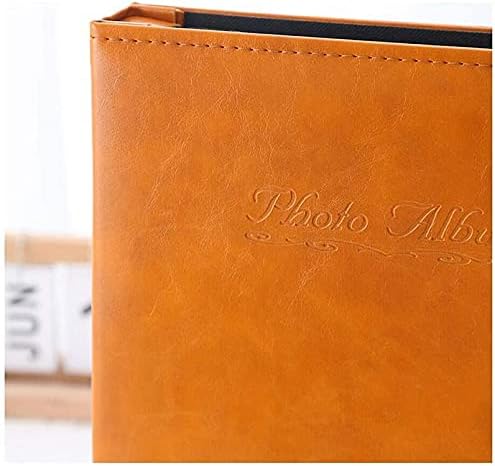 Leather Photo Album, Bronzing Craft, 6 Inch 800 Photos, Suitable for Family, Wedding, Baby Growth Record Book (Color:Blue)