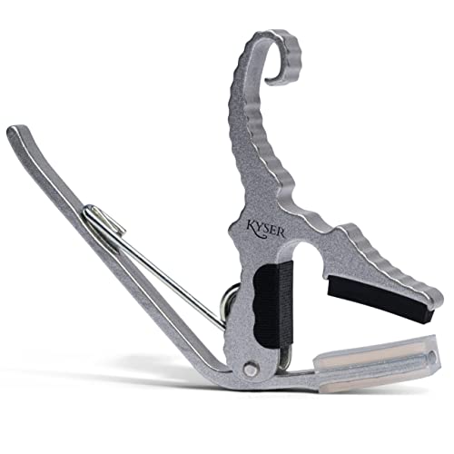Kyser Quick-Change Partial Short Cut Capo Silver - Les Beatles, Paul McCartney, John Lennon, RIngo Starr, George Harrison Kyser Quick-Change Partial Short Cut Capo Silver