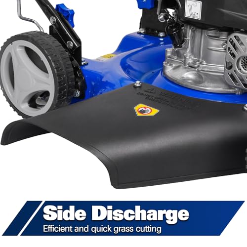 Image of BILT HARD 20'' Push Gas Lawn Mower, Side Discharge with Adjustable Cutting Heights for Lawn, Yard and Garden