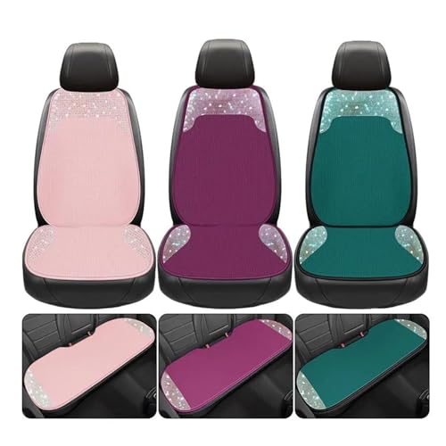 Housse de protection de siège pour femmes contre l'usure avec strass violets - 2